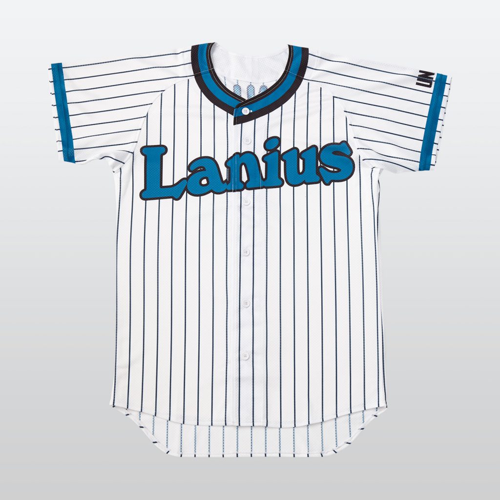 ポップなチームロゴがかわいい横浜ベイスターズ風縦縞ユニフォーム Color Palette 野球ユニフォーム Unio